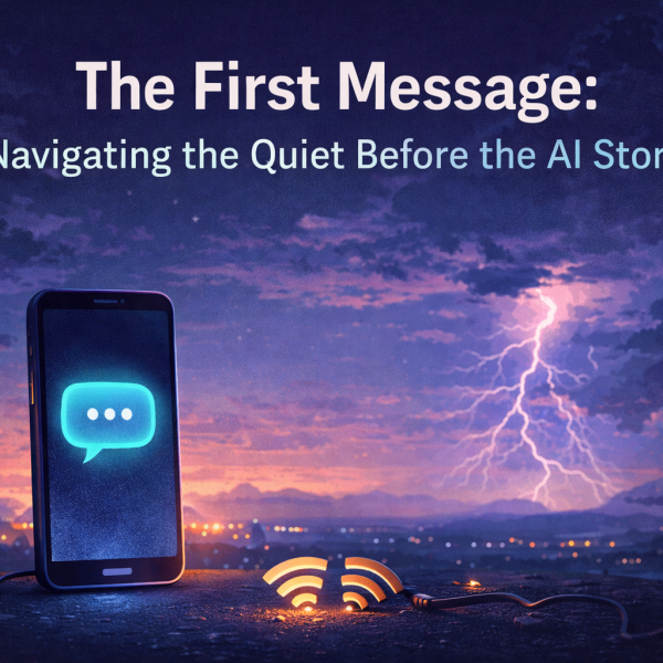 early AI adoption, first AI interactions, AI evolution, pre-AI era, artificial intelligence history, digital transformation, human AI communication, technology anticipation, AI beginnings, future of AI