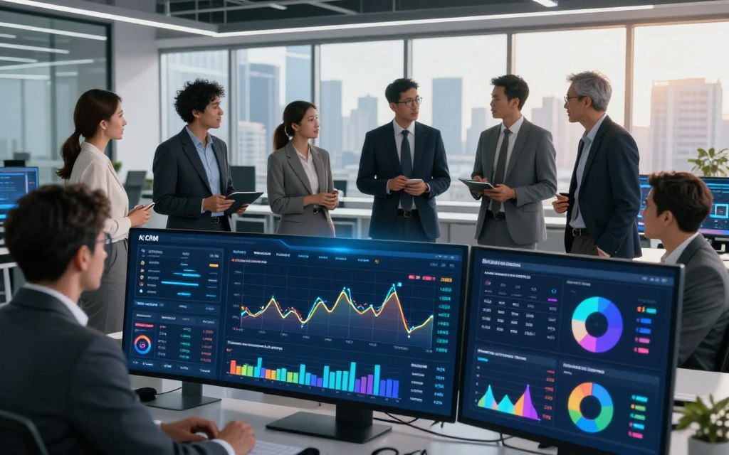 AI CRM and automated valuation models dashboard